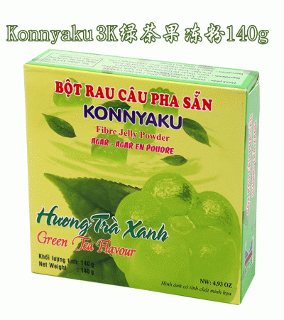 Konnyaku 3K绿茶果冻粉H140g